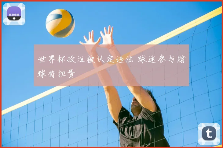 世界杯投注被认定违法 球迷参与赌球将担责